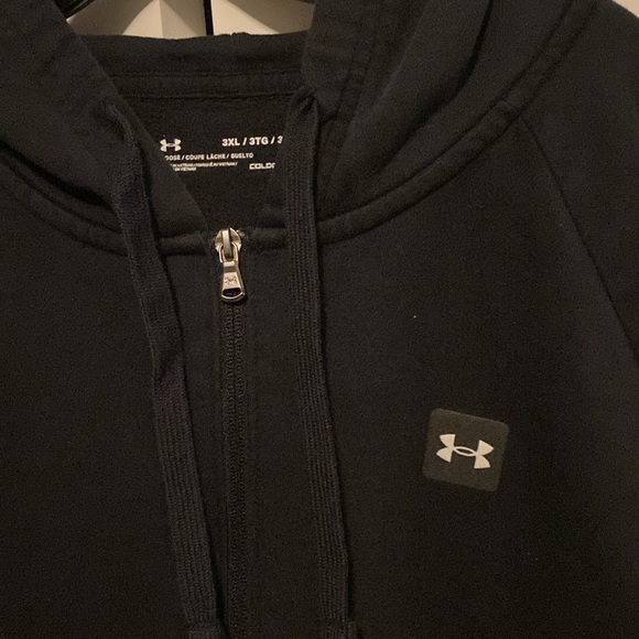 Under Armour Men’s full-zip black hoodie - Picture 3 of 9